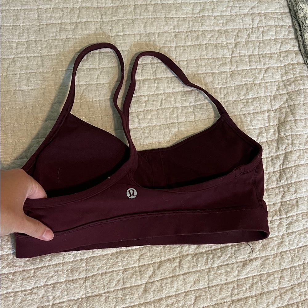 lululemon athletica Dark Red Sports Bra